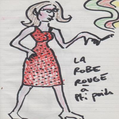 La robe rouge à p'tits poids