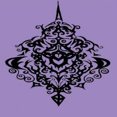 Oracle sur fond mauve