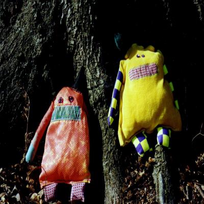Space Invader et Poussin dans la forêt