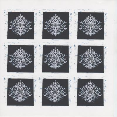 Motif d'Oracles en Noir et Blanc