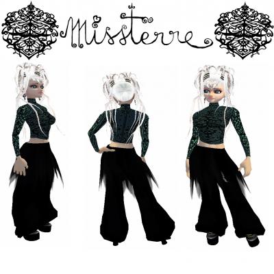 Imvu, creation du Top dark green blue